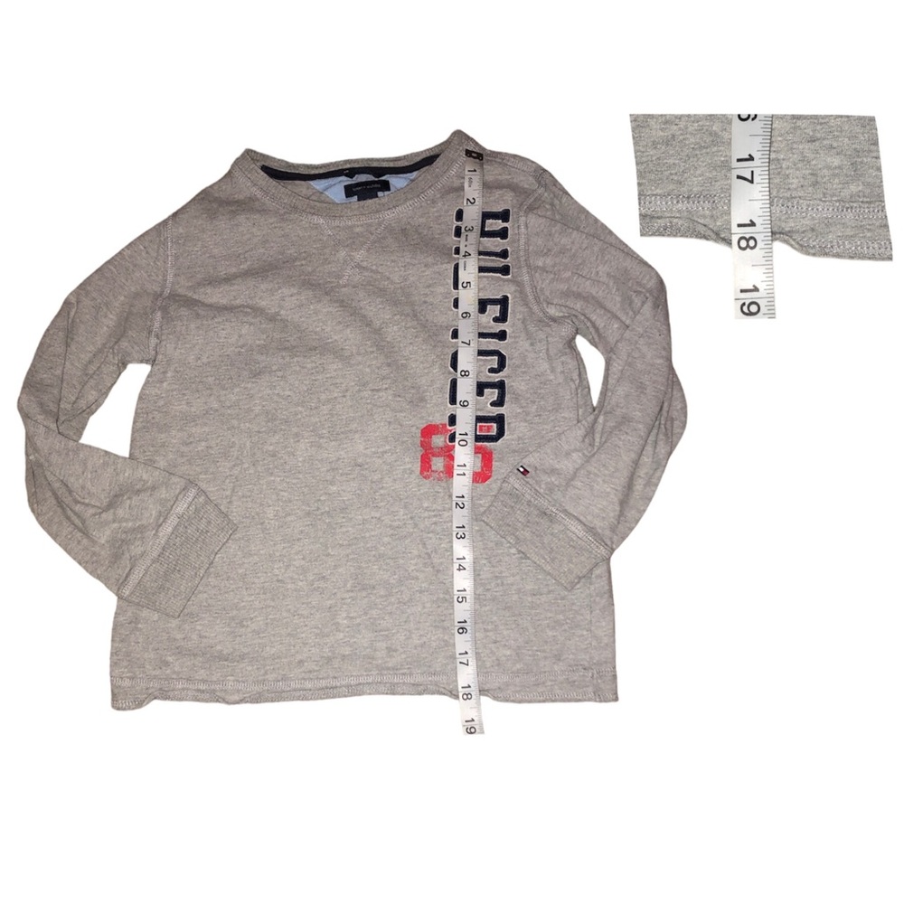 Tommy Hilfiger Sweater Boys Size 7 Gray Long Sleeve - Picture 2 of 5